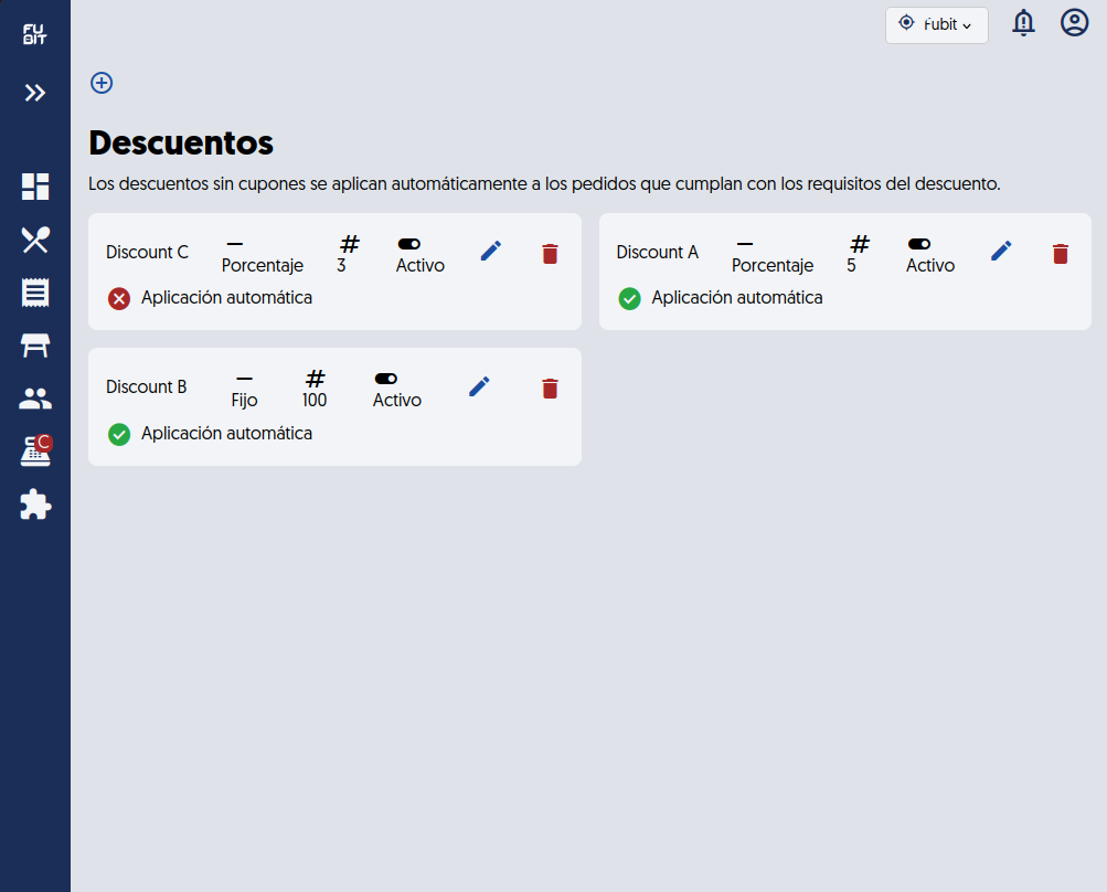 Panel centralizado con pedidos y ventas organizados