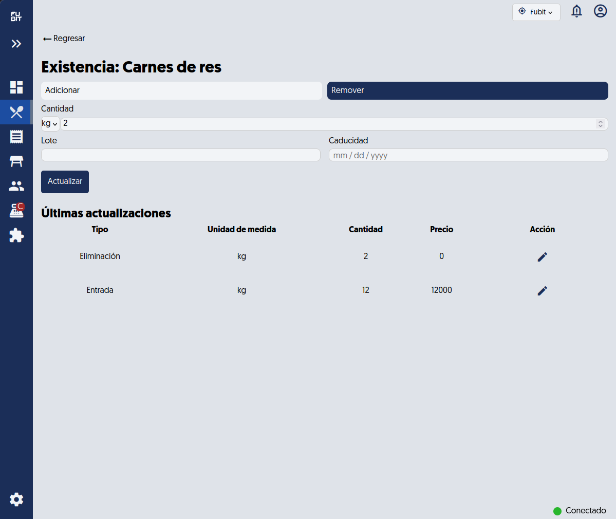 Panel centralizado con pedidos y ventas organizados